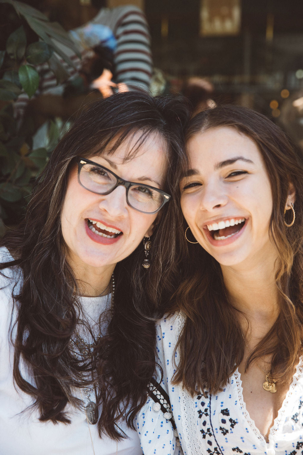 Mother and Daughter Smiling Astrid and Olivia