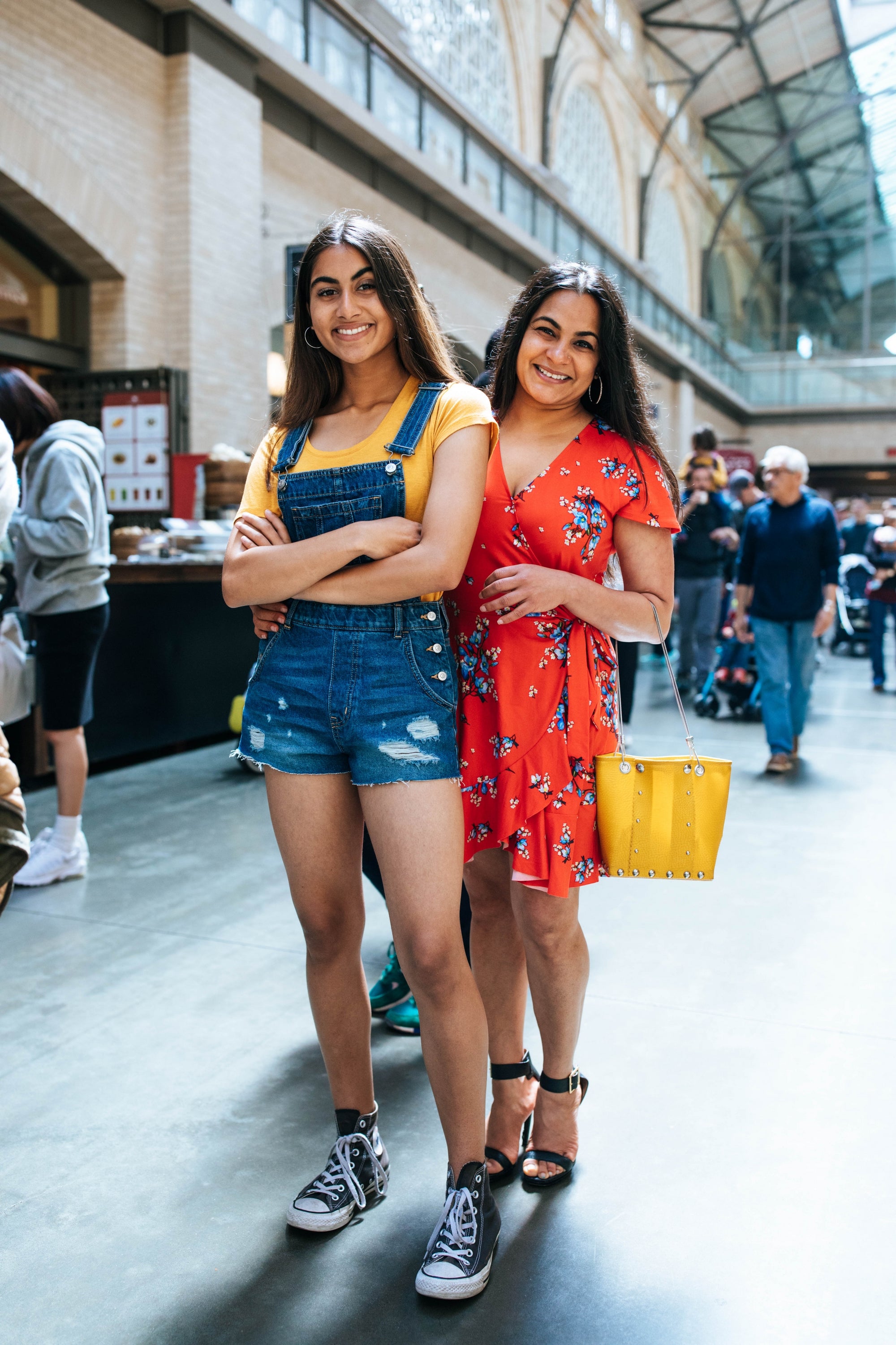 Mother and Daughter smiling Divya and Sahana