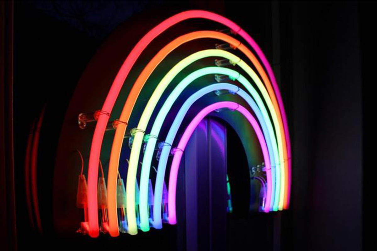 Rainbow Fluorescent lighting