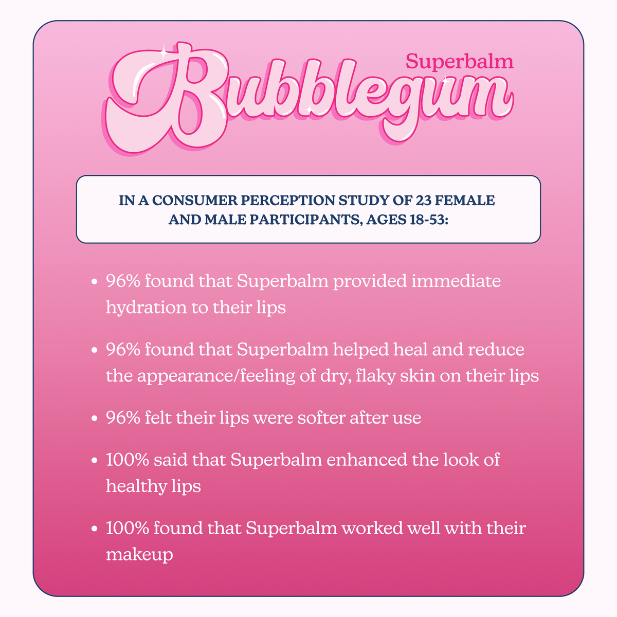 Superbalm Tripeptide-1 Lip Tint in Bubblegum