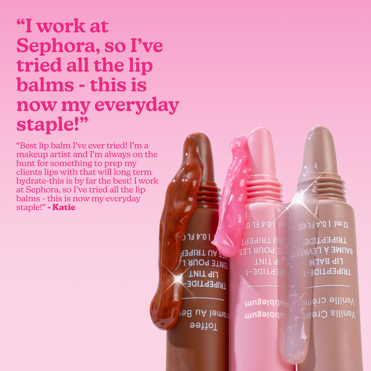 Superbalm Tripeptide-1 Lip Tint in Bubblegum