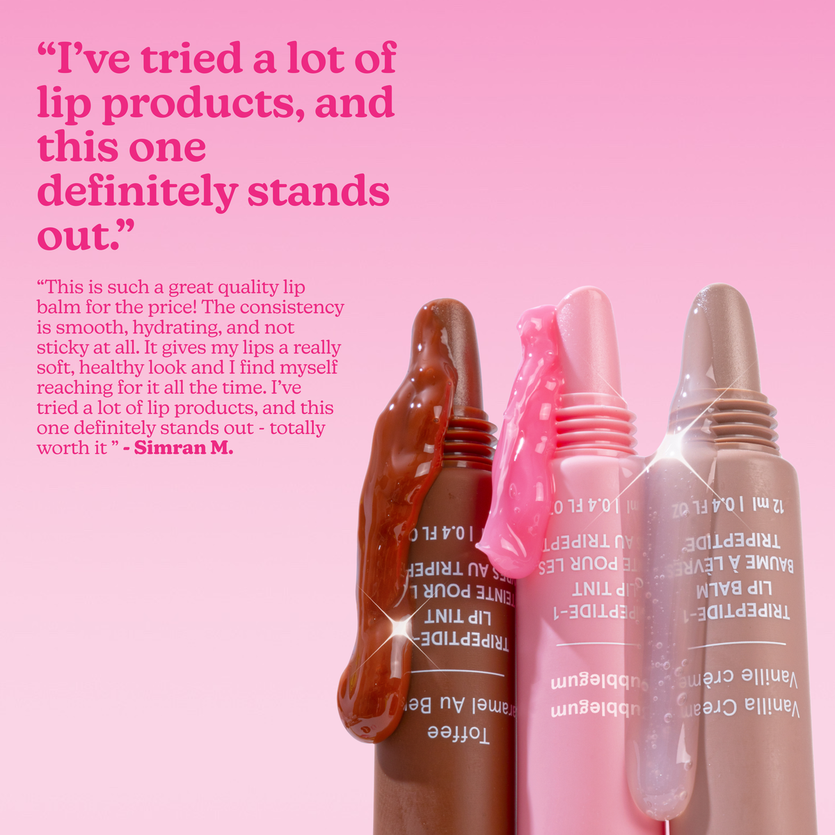 Superbalm Tripeptide-1 Lip Tint in Bubblegum