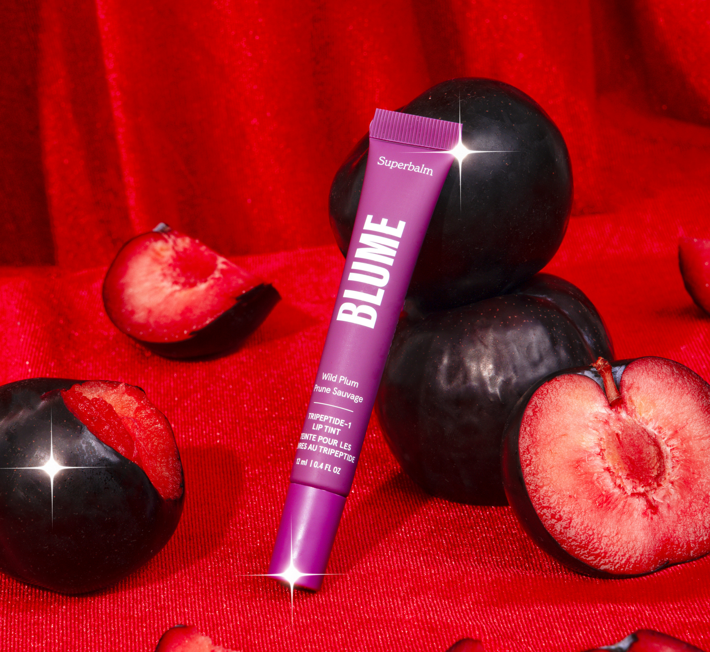 Superbalm Tripeptide-1 Lip Tint in Wild Plum