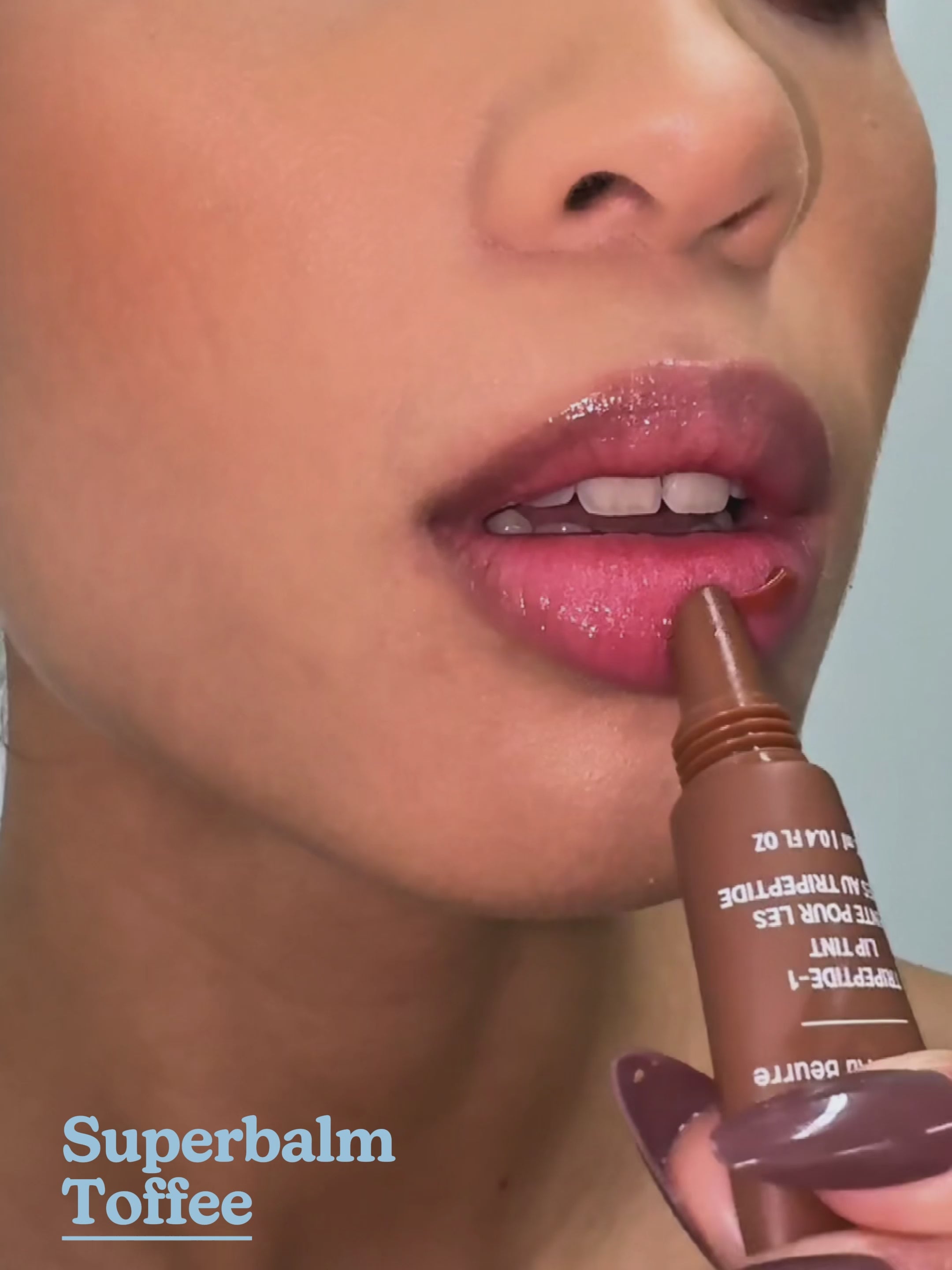 Superbalm Tripeptide-1 Lip Tint in Toffee