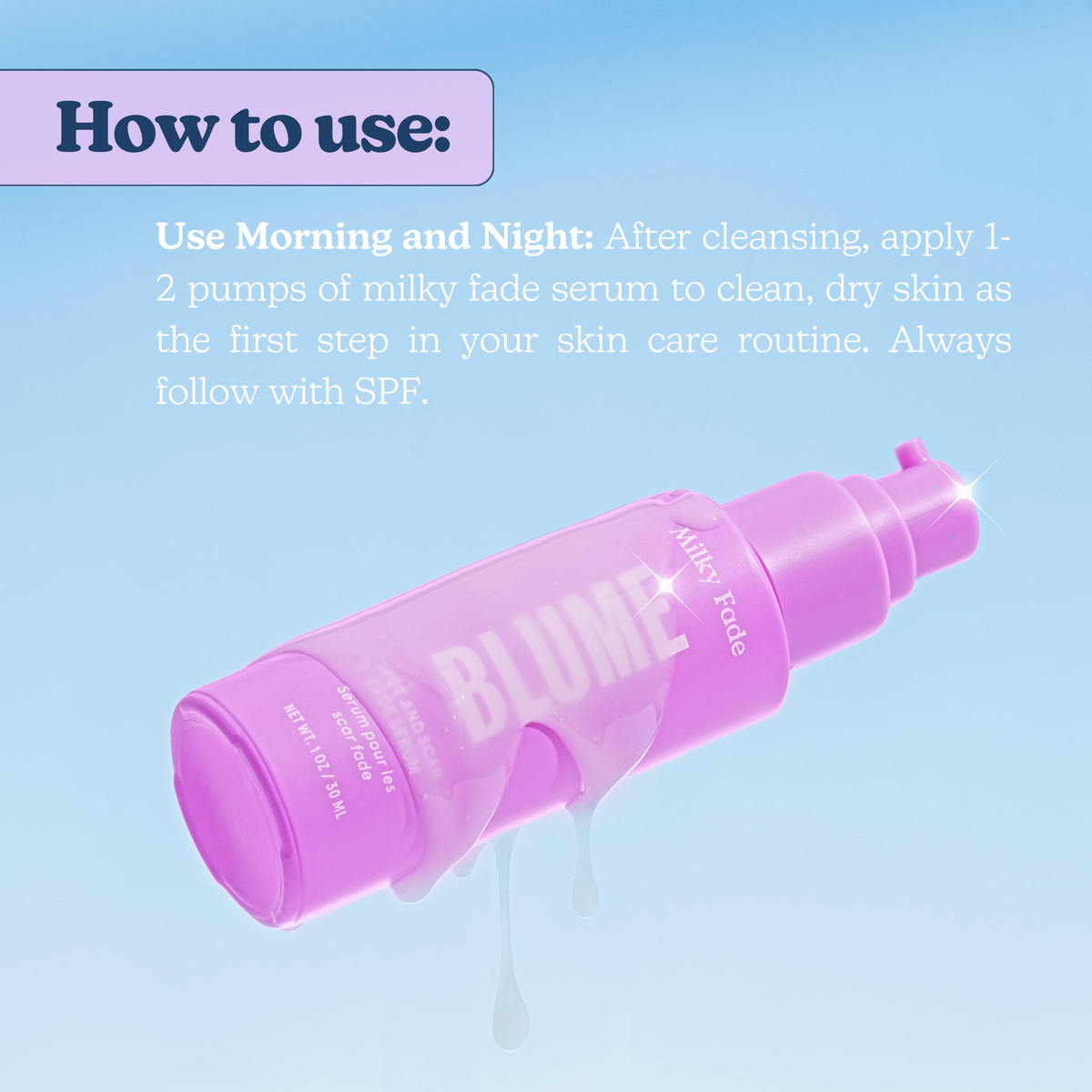 Milky Fade Serum with Niacinamide for Spots & Scars